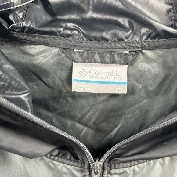 Los Angeles‎ Lakers Windbreaker Mens XL Black Flash Forward Hood Jacket Columbia - Picture 5 of 9